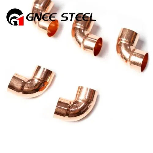 Gomito LR a 90 gradi in rame e nichel